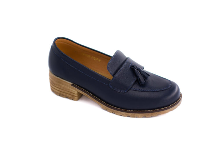 Mocasín Tassel Azul