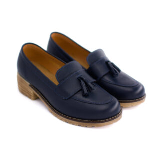 Mocasín Tassel Azul